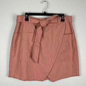 Madewell Portside Faux Wrap Mini Skirt